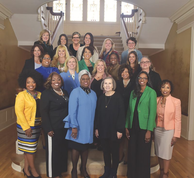 Sterling Awards 2024 group of women on staris