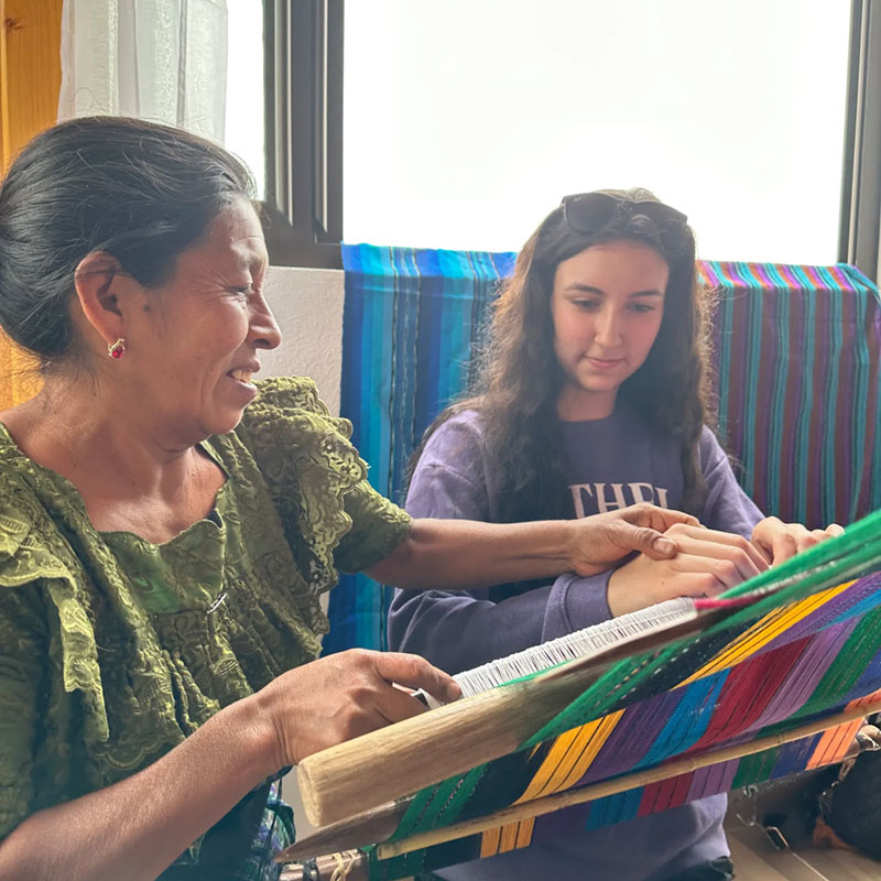 Guatemala back weaving culture on Lake Atitlan with Indigenous Kaqchikel