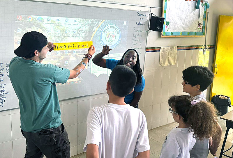 andrew in the classroom